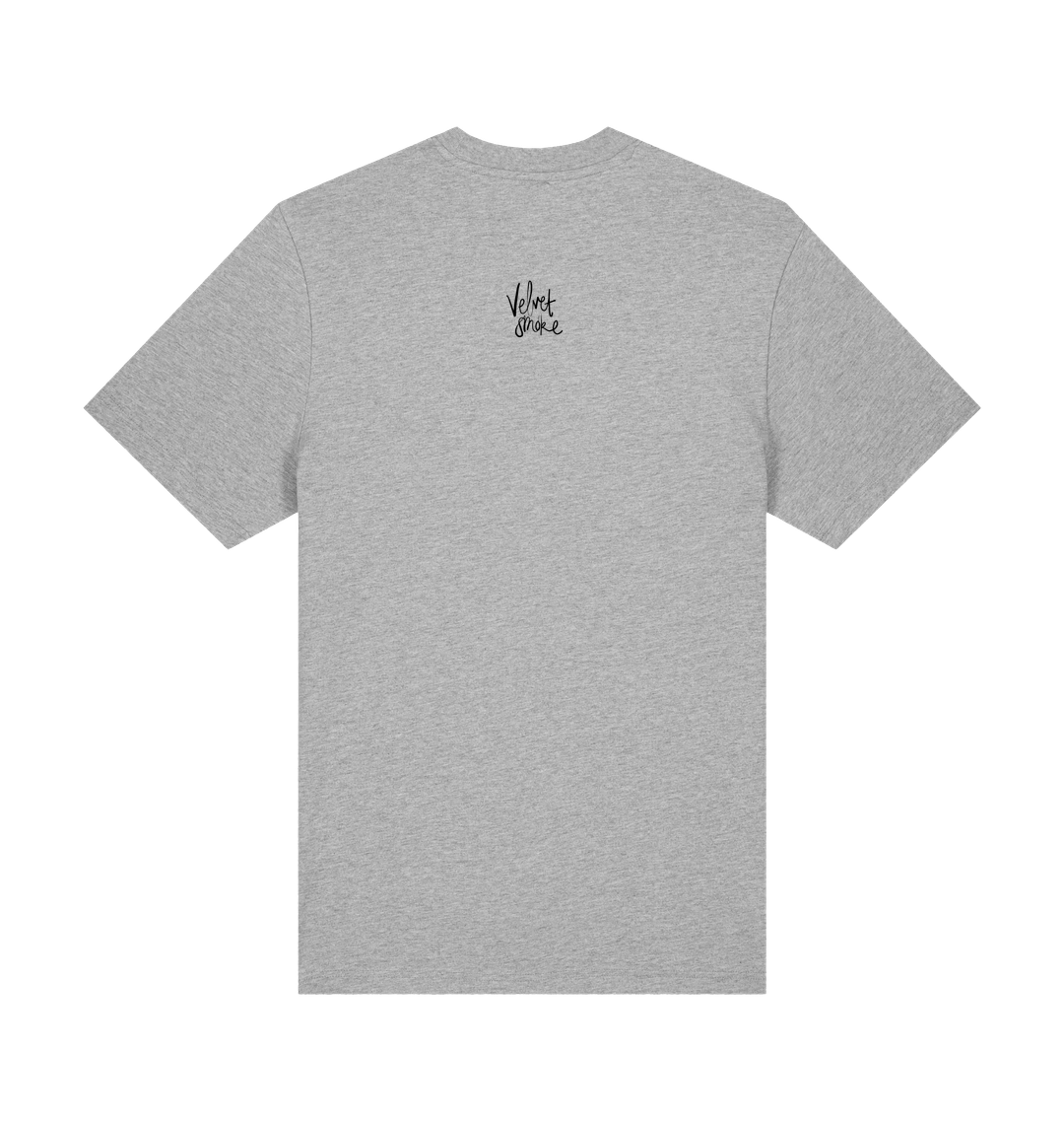Heather Grey Printed T-shirt Back