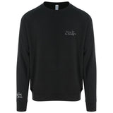 I'm here for the Champagne-Bubbles Black Sweatshirt