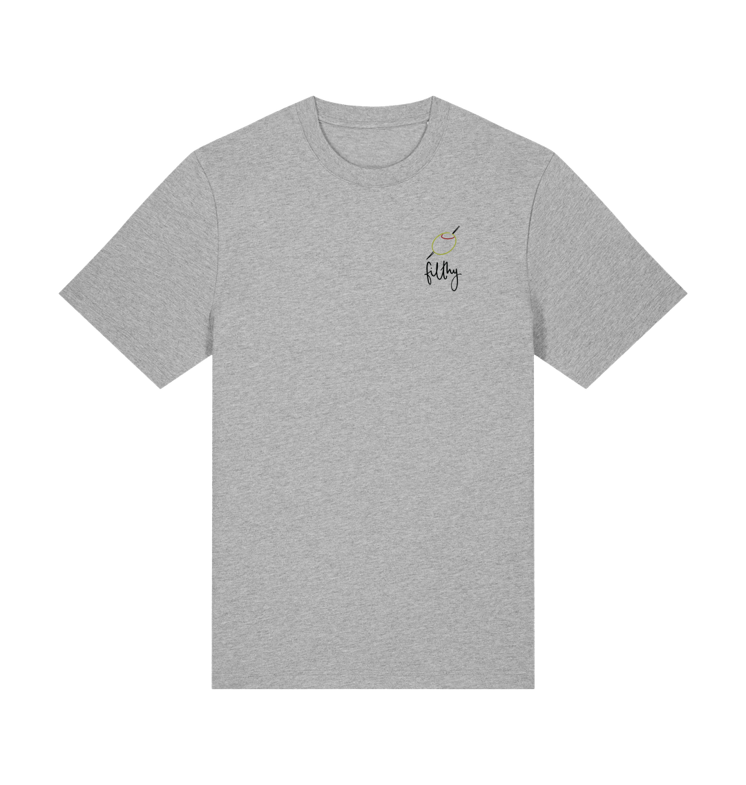 Heather Grey Printed T-shirt Front