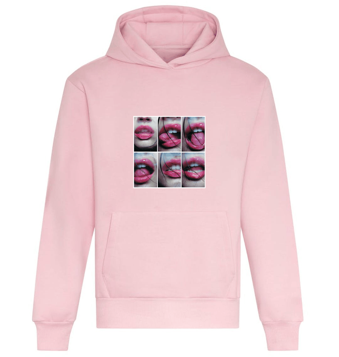 Baby Pink Printed Hoody
