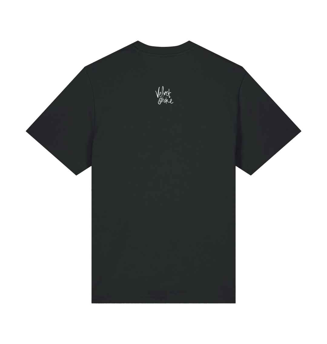 Black Printed T-shirt Back