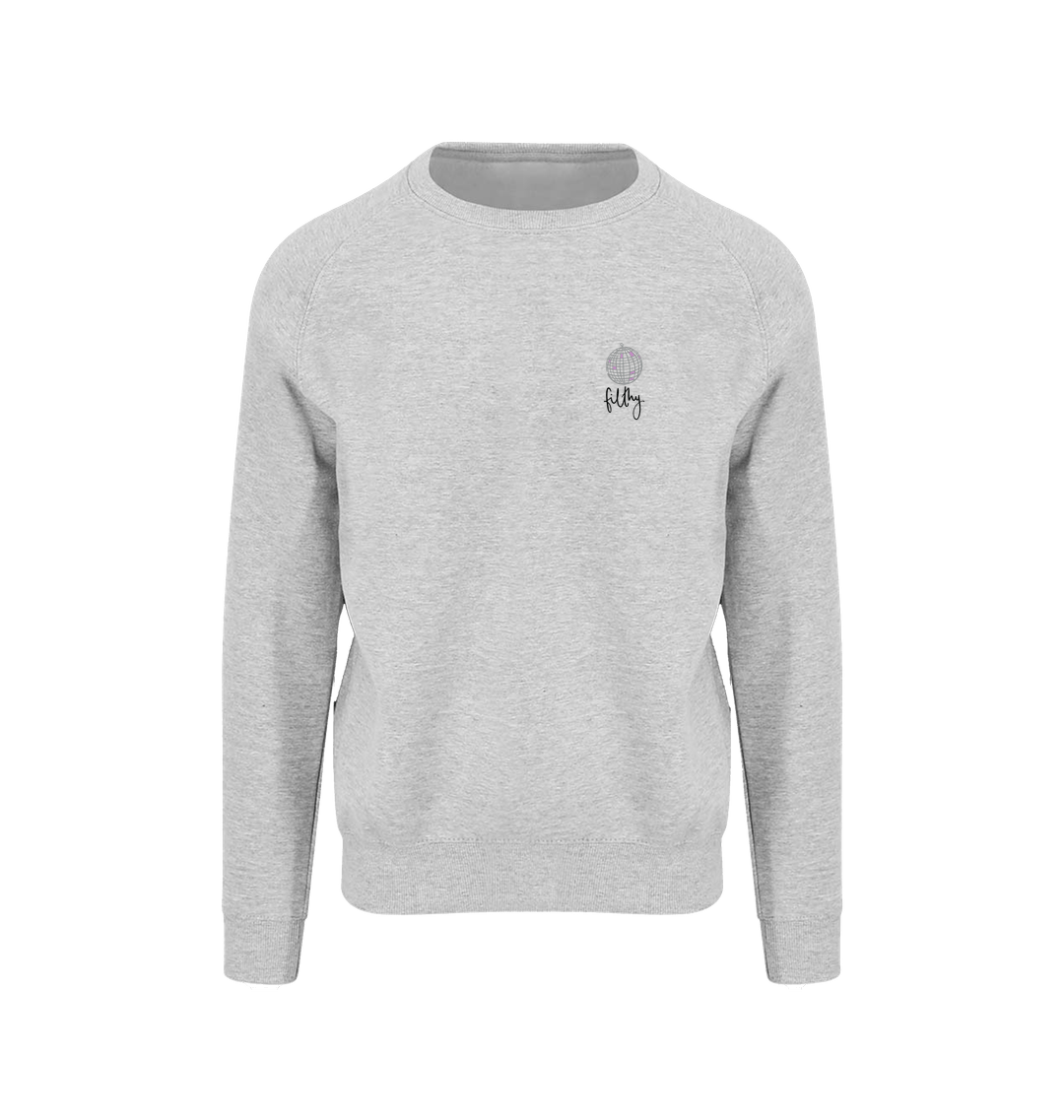 Heather Grey Printed Sweater