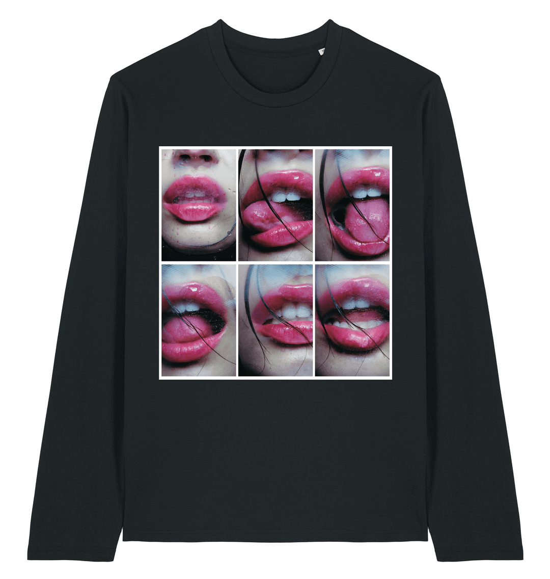 Black Printed Long Sleeve T Shirt