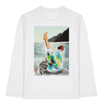 White Printed Long Sleeve T Shirt