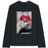 Black Printed Long Sleeve T Shirt