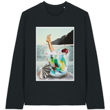 Black Printed Long Sleeve T Shirt
