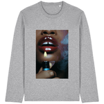 Heather Grey Printed Long Sleeve T Shirt