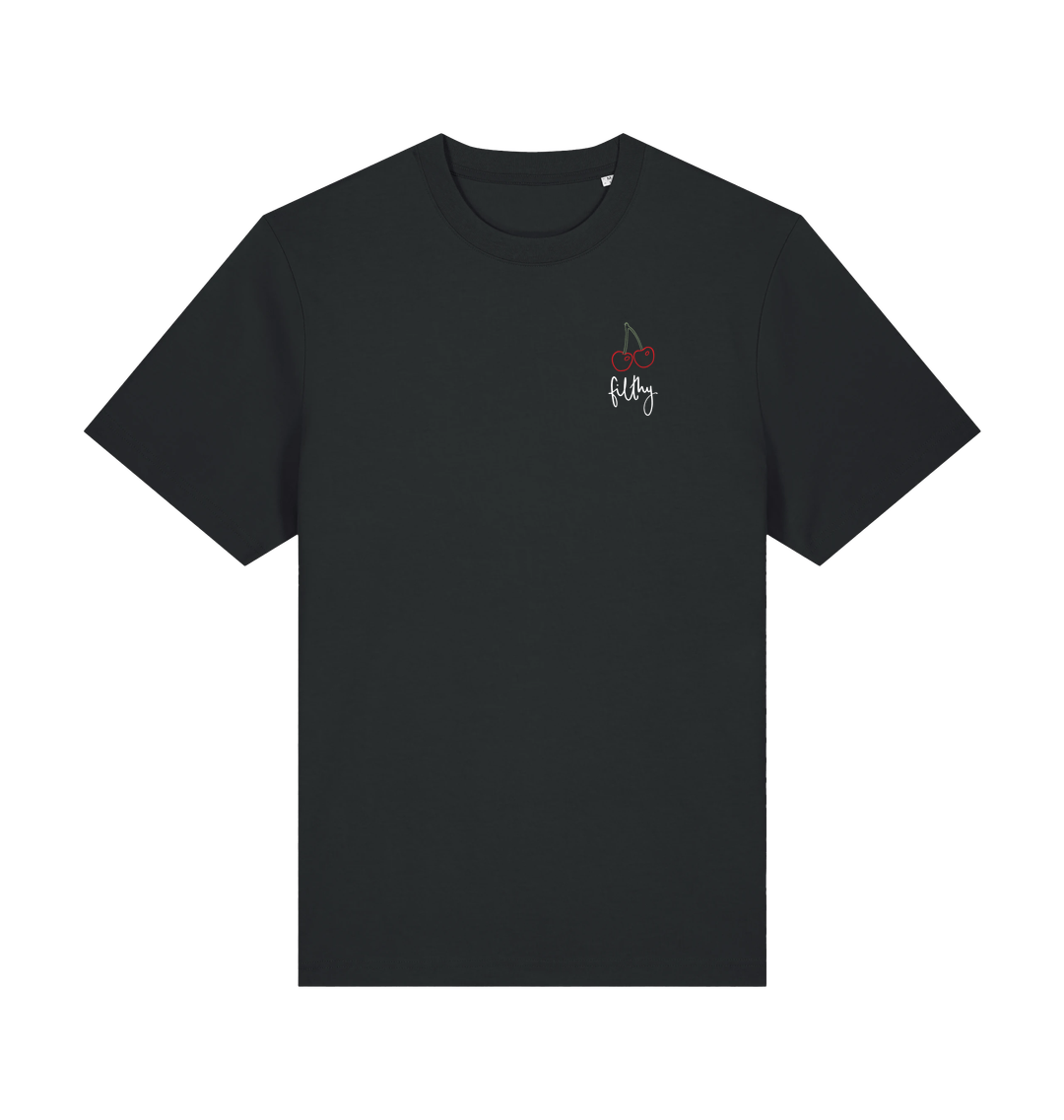 Black Printed T-shirt Front