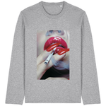 Heather Grey Printed Long Sleeve T Shirt