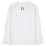 White Printed Long Sleeve T Shirt