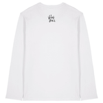 White Printed Long Sleeve T Shirt