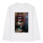 White Printed Long Sleeve T Shirt