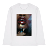 White Printed Long Sleeve T Shirt