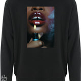 Crystal Crew Neck Black Jumper