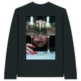 I’m here for the Champagne-Glitter Black Long Sleeve T-Shirt
