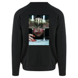 I'm here for the Champagne-Glitter Black Sweatshirt