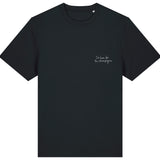 I’m here for the Champagne-Stars Black T-Shirt
