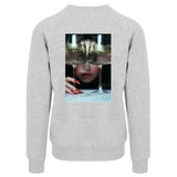 I'm here for the Champagne-Glitter Heather Grey Sweatshirt