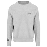 I'm here for the Champagne-Bubbles Heather Grey Sweatshirt
