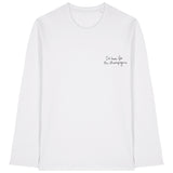 I'm here for the Champagne-Stars White Long Sleeved T-Shirt