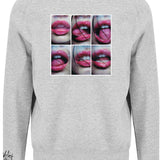 Lick Crew Neck Heather Grey Jumper