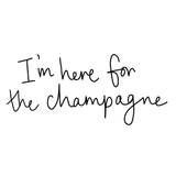 I'm here for the Champagne-Glitter Heather Grey Hoodie