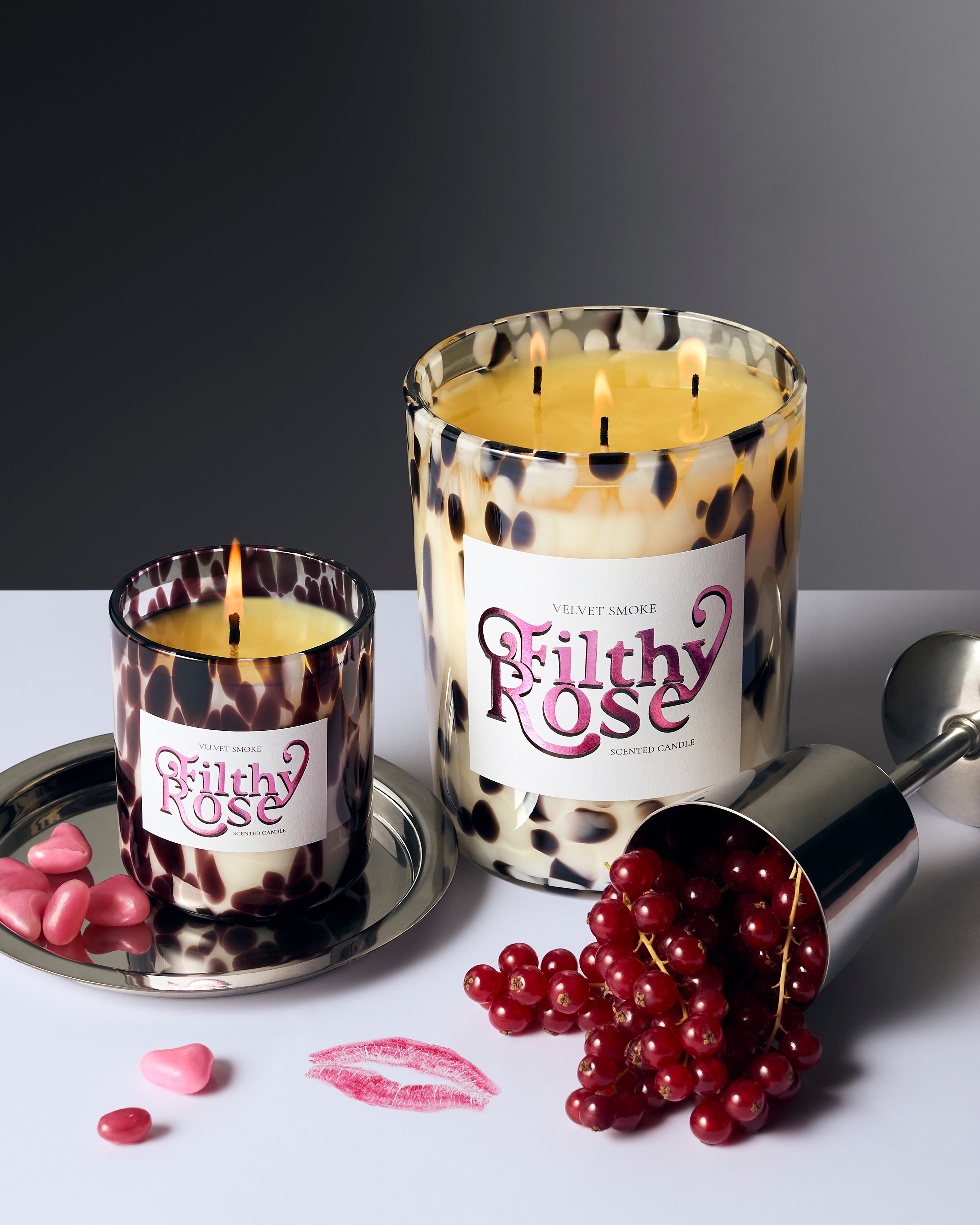 Filthy Roses Filthy Rose Scented Candle | Rose, Tobacco, Saffron Notes – Velvet Smoke