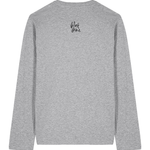 Heather Grey Printed Long Sleeve T Shirt