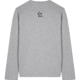 Heather Grey Printed Long Sleeve T Shirt