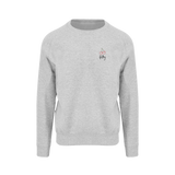 Heather Grey Printed Sweater