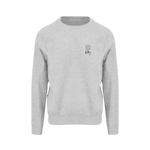 Heather Grey Printed Sweater