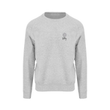 Heather Grey Printed Sweater