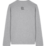 Heather Grey Printed Long Sleeve T Shirt