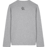 Heather Grey Printed Long Sleeve T Shirt